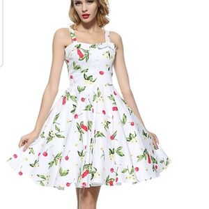 Maggie Tang Retro Cherry Dress